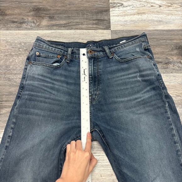 Lucky Brand 410 Dark Wash Blue Mens 34x30 Athletic Fit Straight Stretch‎ Jeans - Picture 11 of 13